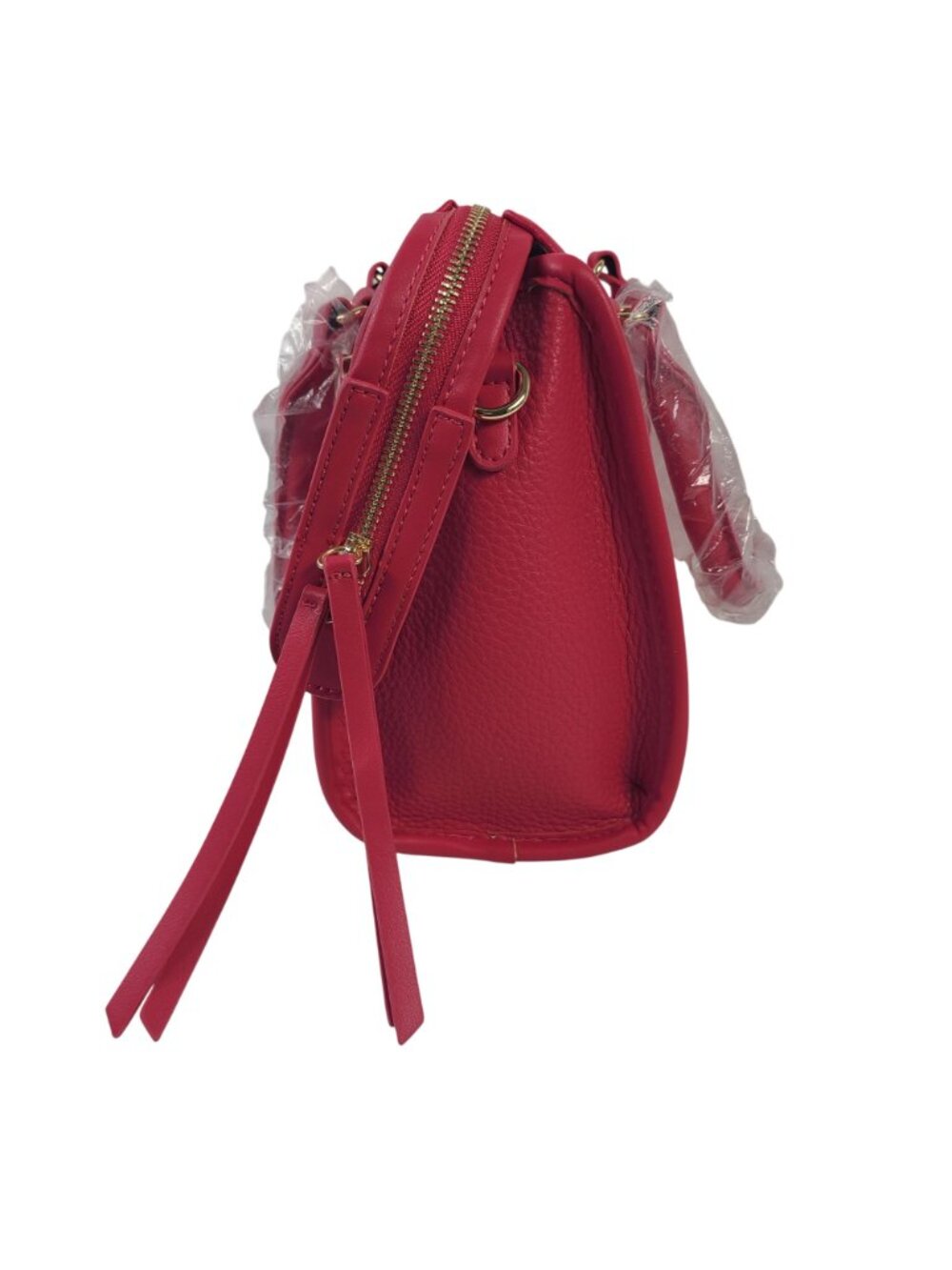NEW Isabelle Los Angeles Vegan Leather Satchel Handbag Gold Hardware Pink - Picture 4 of 7